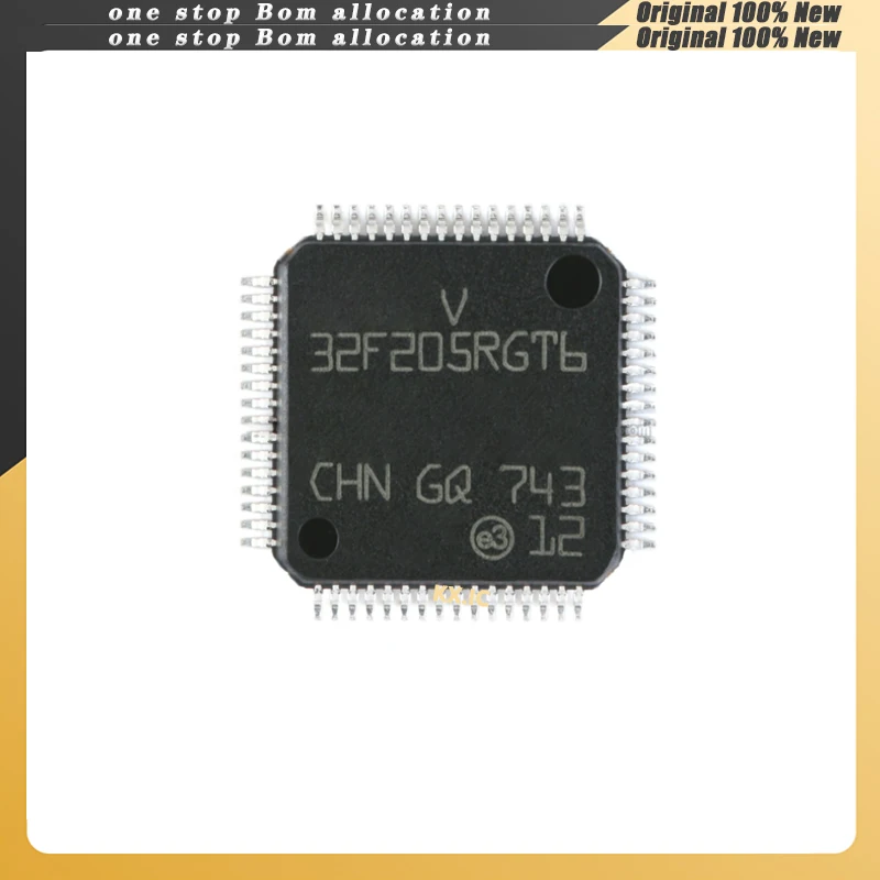 

5 шт./лот STM32F205RGT6 STM32F205R M32F205GT6 QFP-64 В наличии НОВЫЙ Оригинал