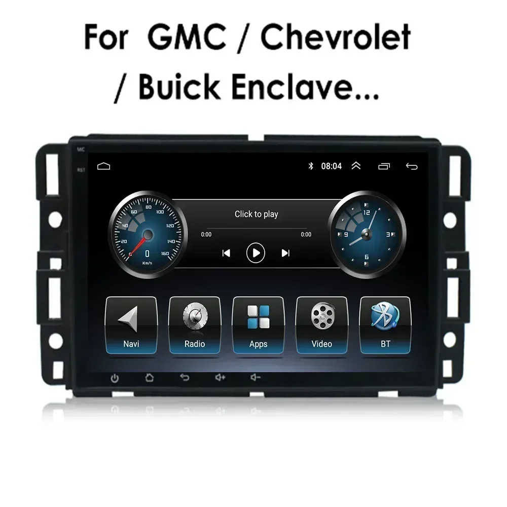 

Радио Android 13 для GMC Yukon 3 GMT 900 2006-2050 Автомобильный радиоприемник Мультимедийный видеоплеер Навигация GPS Без 2din 2 din dvd