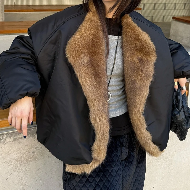 Street wear Style Casual Warm Flight Suit Cotton Jacket For Women's Fashion Personality Trend Winter Comfortable Cotton Clothing