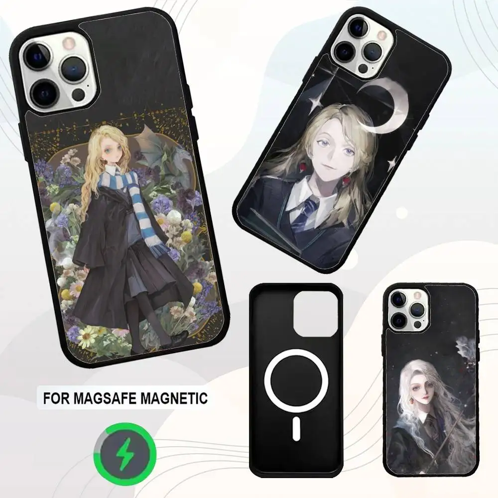 

magician Luna L-Lovegood Phone Case For iPhone 16e,16,15,14,13,12,11,Plus,Pro,Max,Mini Magsafe Magnetic Wireless Charging