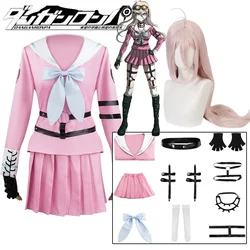 Iruma Miu Cosplay Costume Wig Anime Danganronpa V3 Killing Harmony Miu Iruma Cosplay Dress Wig Women Uniform Halloween Costumes