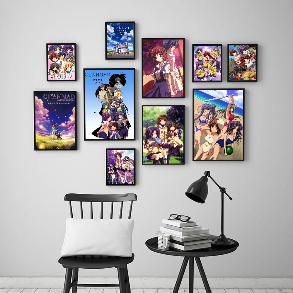 C-CLANNAD DIY Sticky Poster Fancy Wall Sticker For Living Room Bar Decoration Wall Decor