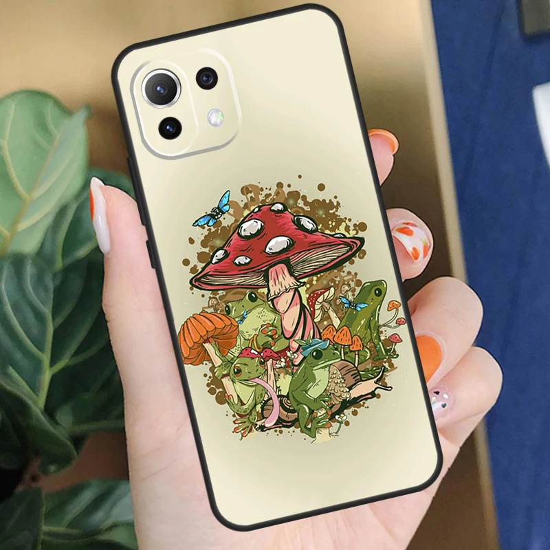 เคส cottagecore FROG aesthetic สำหรับ Xiaomi 13T PRO 12T 11T 14 12 13 Lite 12X poco X5 X3 F5 Pro X4 F3 F4 C65ฝาครอบ M5s