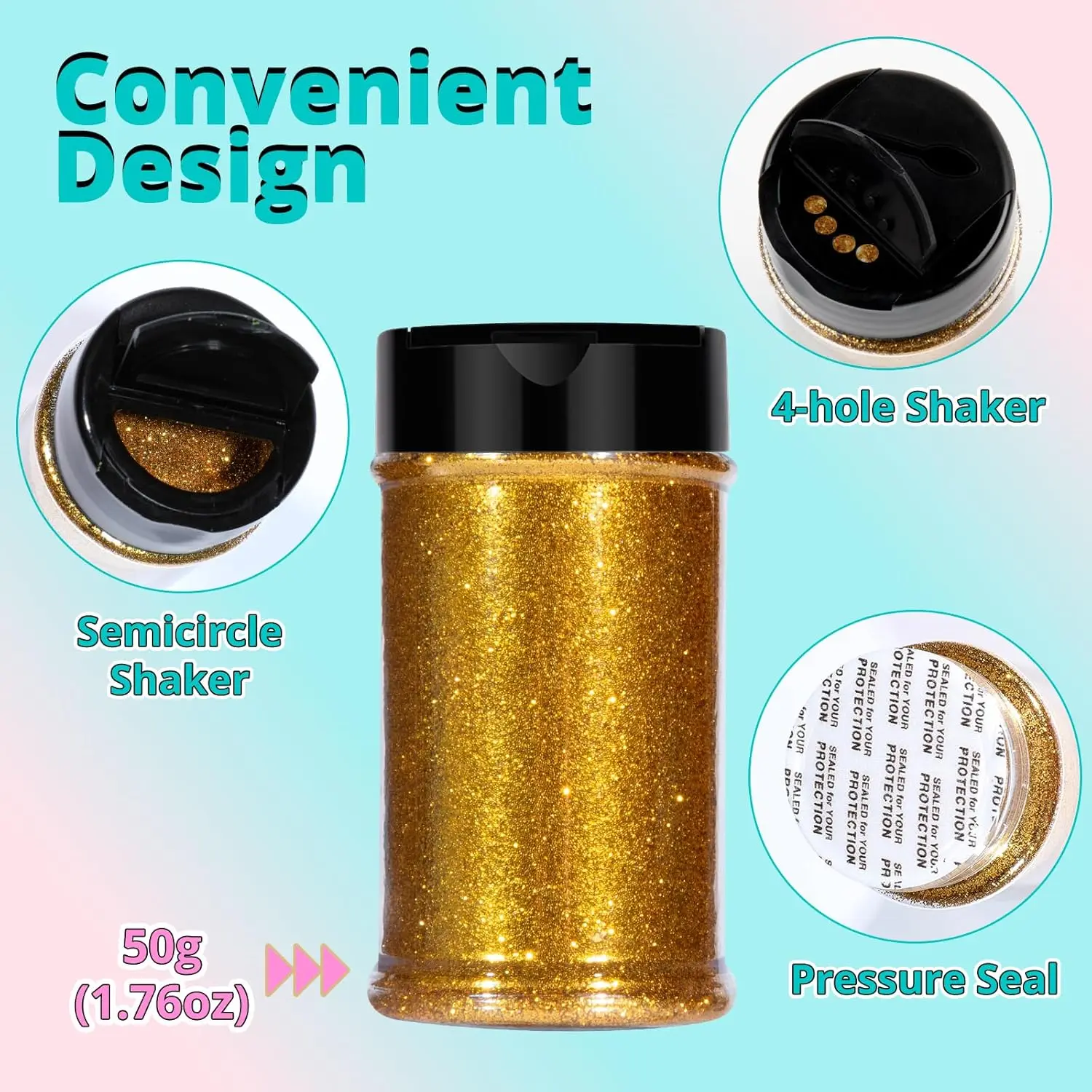 Holografischer Extra Feiner Glitzer - Türkisfarbener Glitzer 50 g/1,76 oz, 0,2MM Epoxid-Glitzer für Harz, Kunst, Handwerk, Nägel, Kerzenherstellung – Detail 6