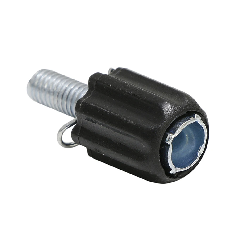Bicycle Gear Cable Barrel Adjuster Screw M5 Threaded Downtube Derailleur Bolt Steel+ABS 26x12mm Bike Replacement Parts