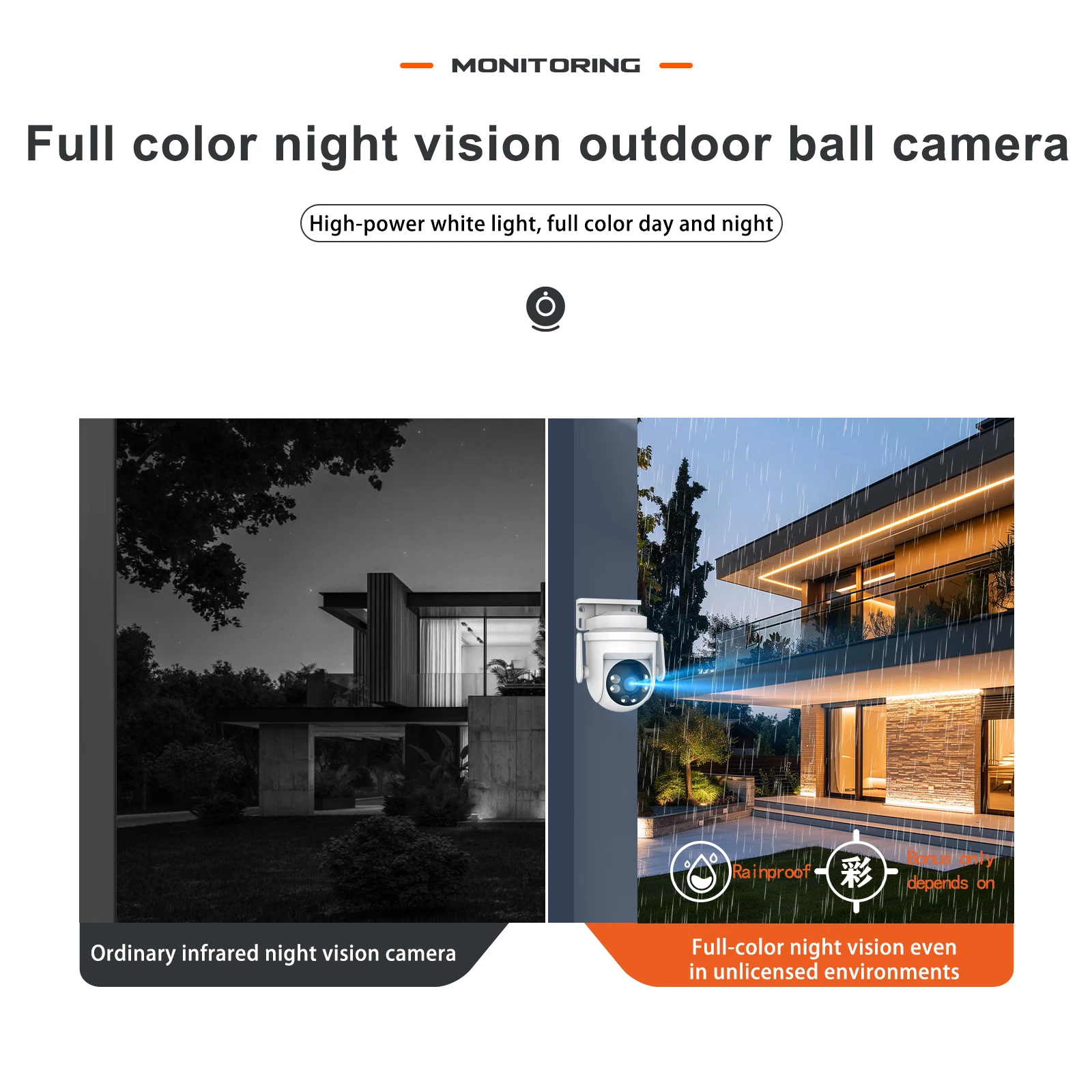 Tuya 6MP واي فاي كاميرا IP 5G WIFI في الهواء الطلق/داخلي أمن الوطن كاميرا متحركة الأشعة تحت الحمراء اللون للرؤية الليلية CCTV مراقبة الفيديو اللاسلكية #5