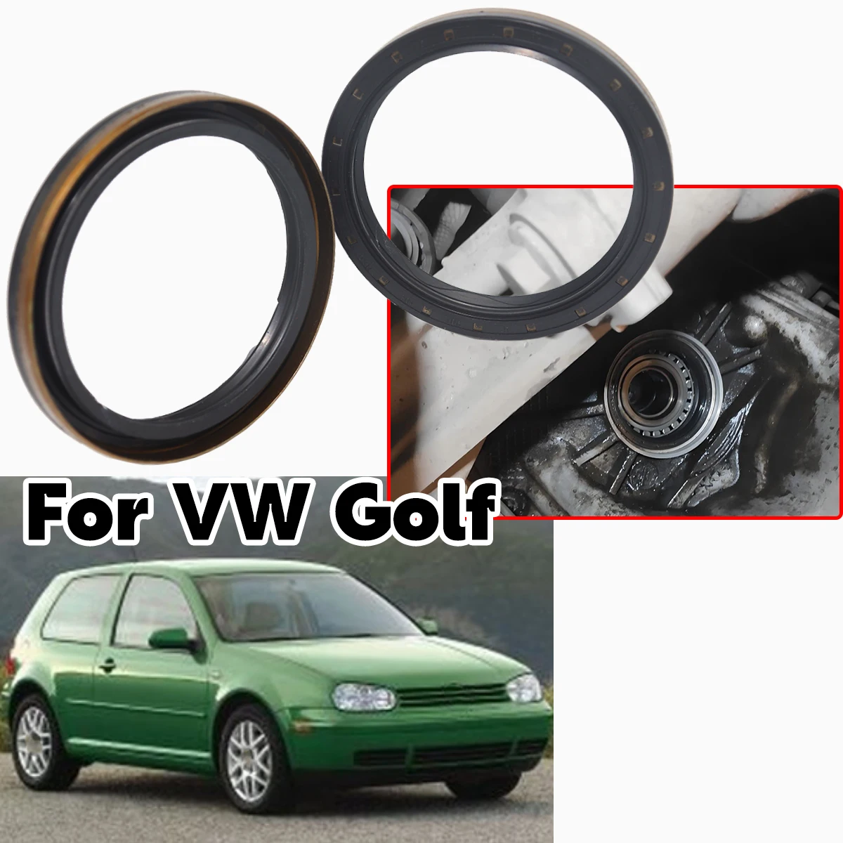 

For VW Golf 1J MK4 1K MK5 5K MK6 5G MK7 1997-2017 Manual Transmission Output Shaft Front Axle Flange Oil Seal 02M301189 Parts