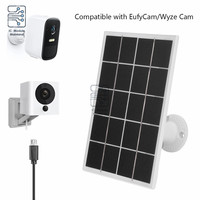 Type-C DC552 18W Monocrystalline Solar Charging Panel Solar Panel Charger For Surveillance Security Camera