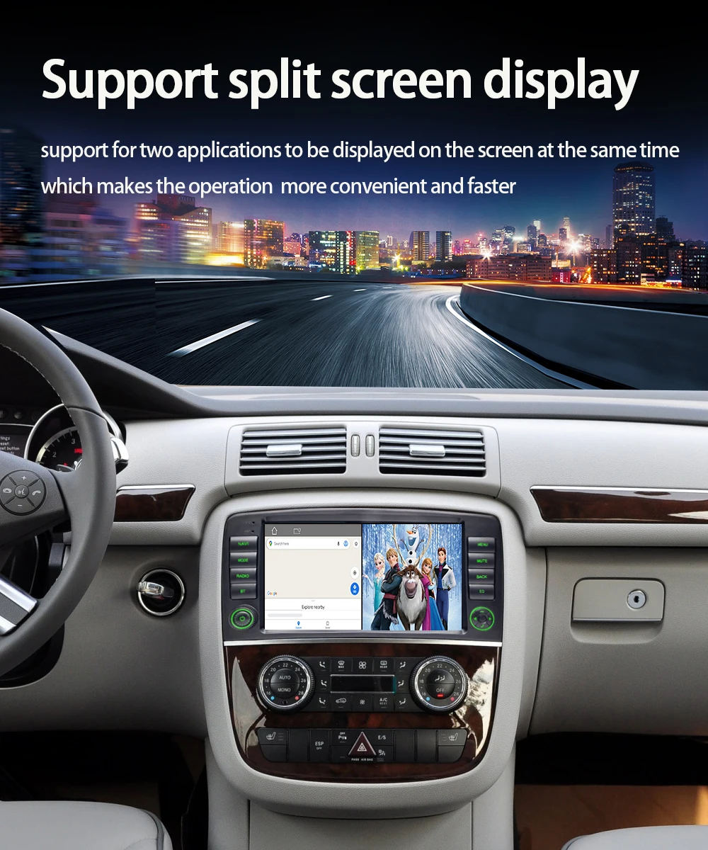 راديو سيارة أندرويد مقاس 9 بوصات AI لسيارة Mercedes Benz R-Class W251 R280 R300 R320 R350 AMG autoradio GPS Navi