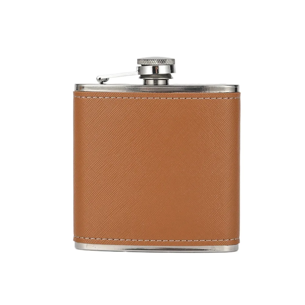 

New 6oz Hip Flask Leakproof Stainless Steel Drinking Water Bottle Mini Portable Wine Pot Outdoor