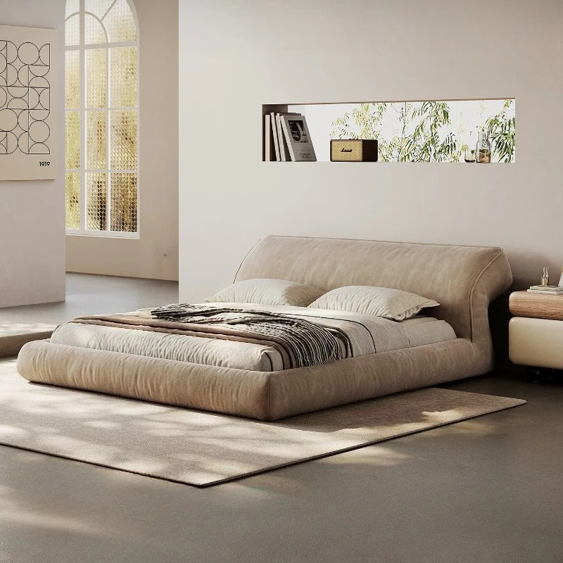 

180x200cm 150x200cm Modern minimalist fabric double bed 2 people Modern minimalist wedding bedroom beds and bed frames furniture