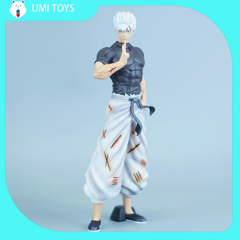 

23 см Jujutsu Kaisen, аниме Gojo Satoru, экшн-фигурка с тремя головами, высококачественная коллекция, статуя, модель, орнамент, игрушки, подарки