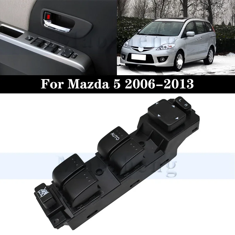 

Front Left Window Switch Glass Lifter Single Switch For Mazda 5 2006-2013 Electric Power Window Switch Button