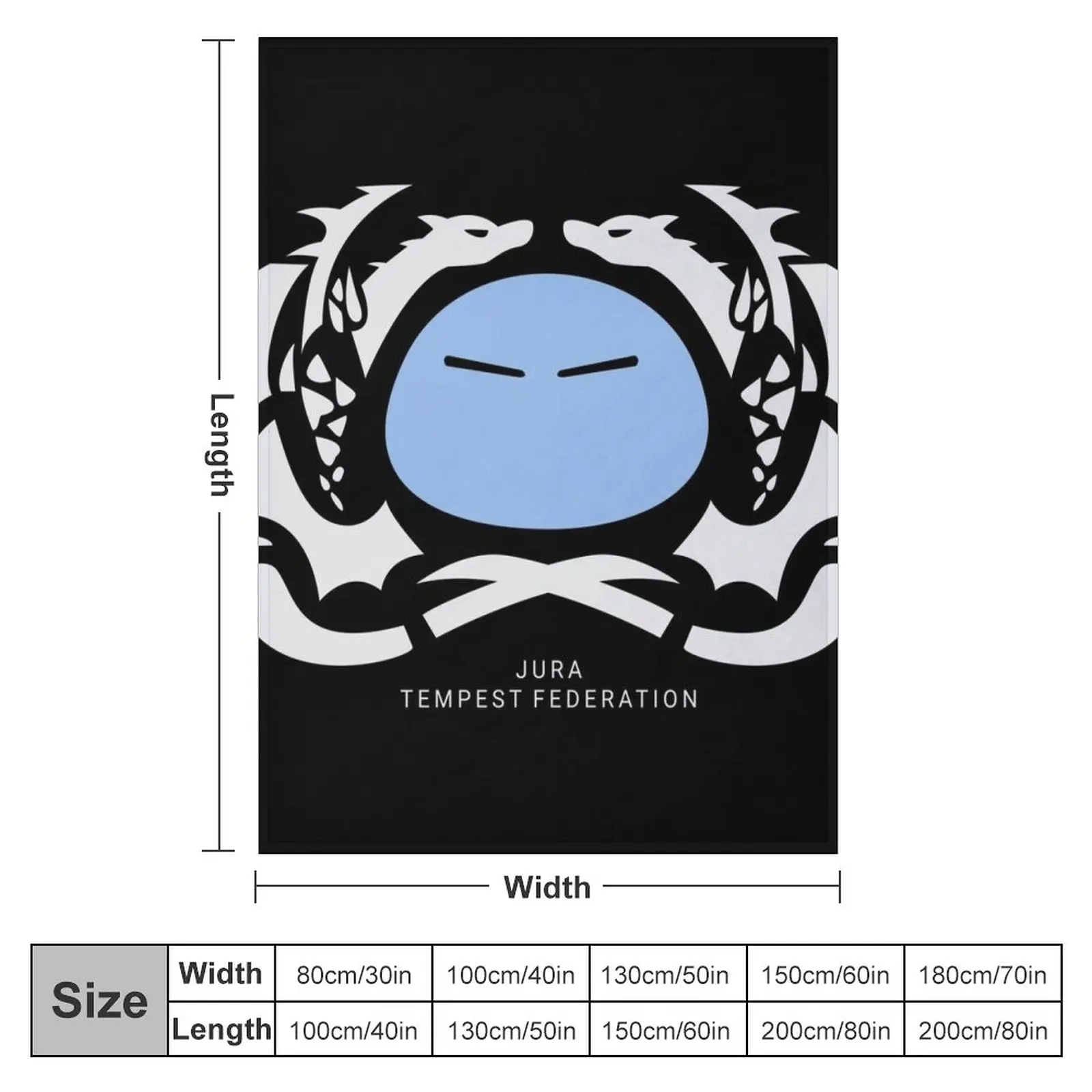 Jura Tempest Throw Blanket Moving Blanket Comforter Blanket manga Summer