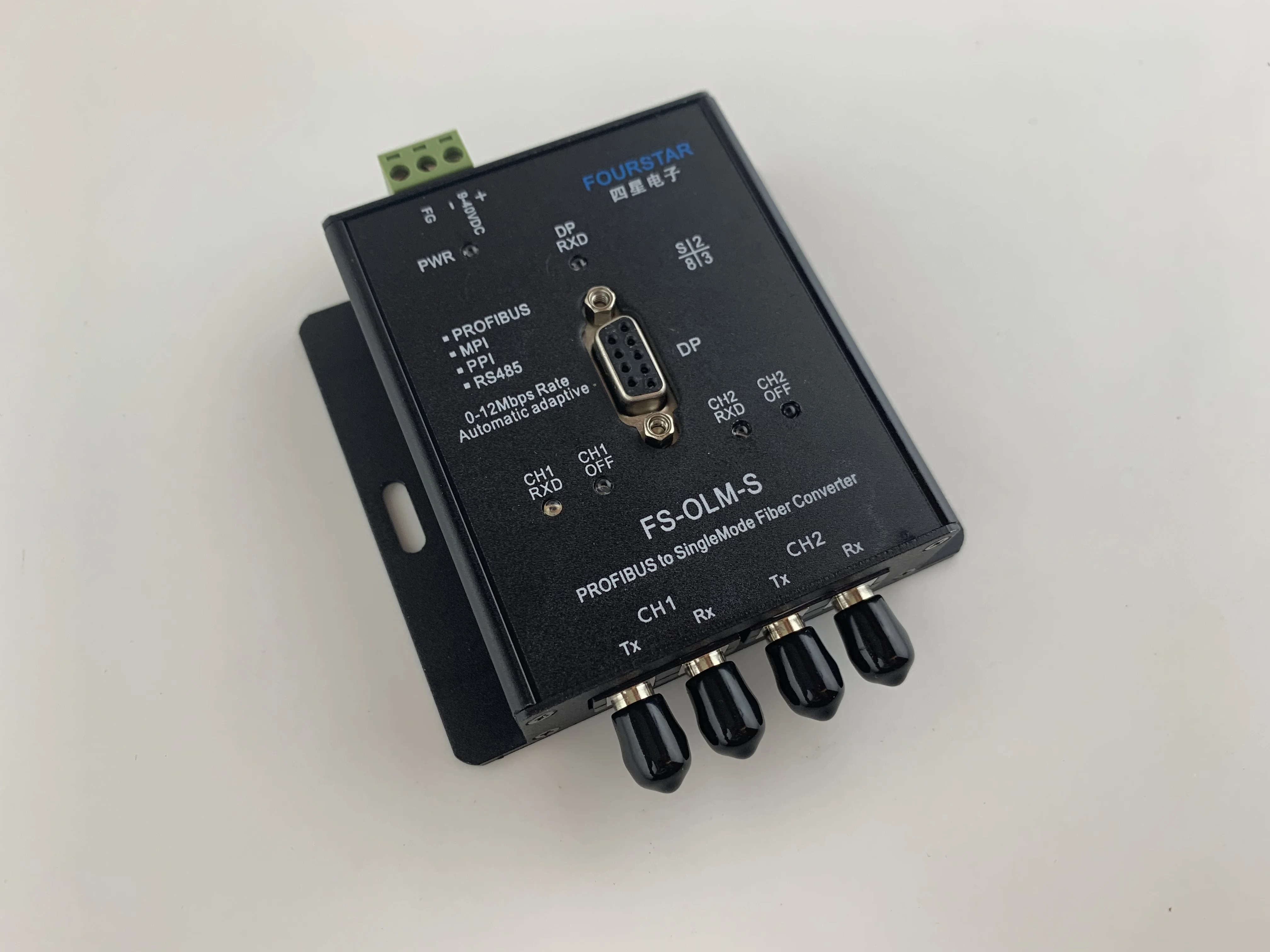 FS-OLM-S PROFIBUS/MPI/PPI Single Mode Fiber Optic Link Module For Machine Communication