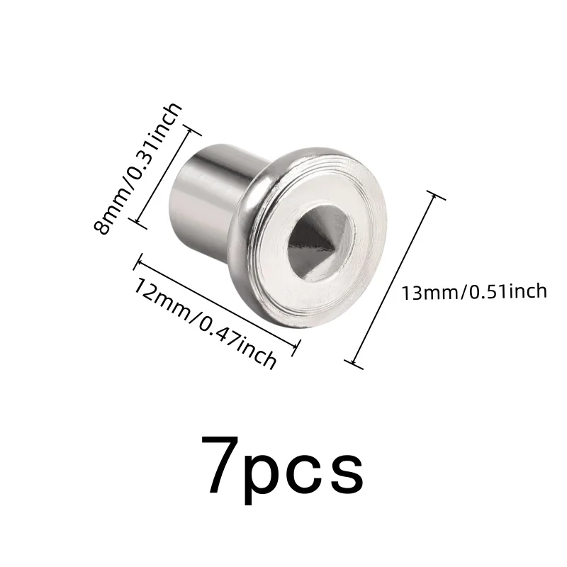8mm Woodworking Alignment Pins 7 pcs, Accurate Drill Alignment, Sturdy Metal Material, for Woodworking Projects