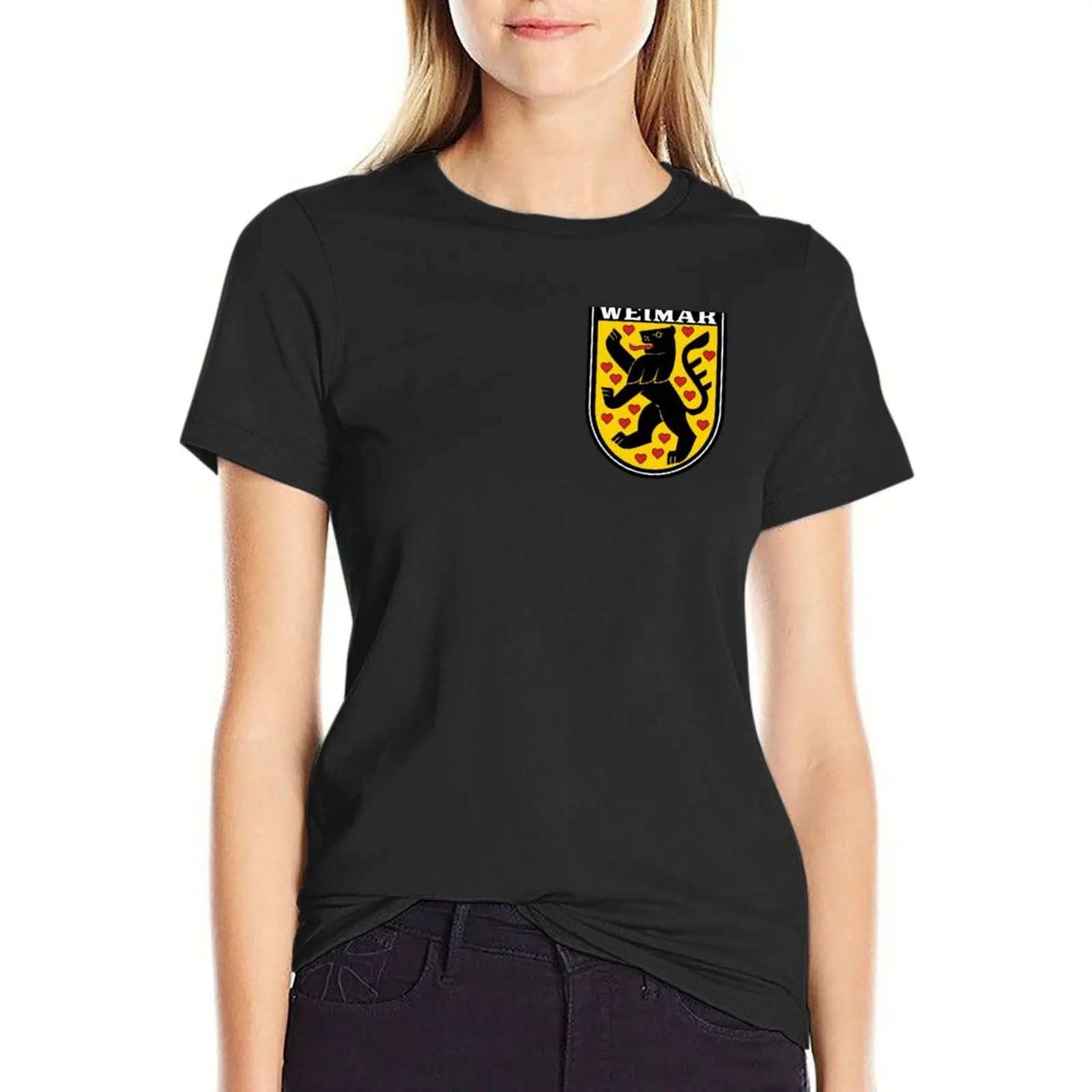 

Weimar Coat of Arms - Thuringia - Germany T-Shirt oversized kawaii clothes plus size tops Women's tee shirt