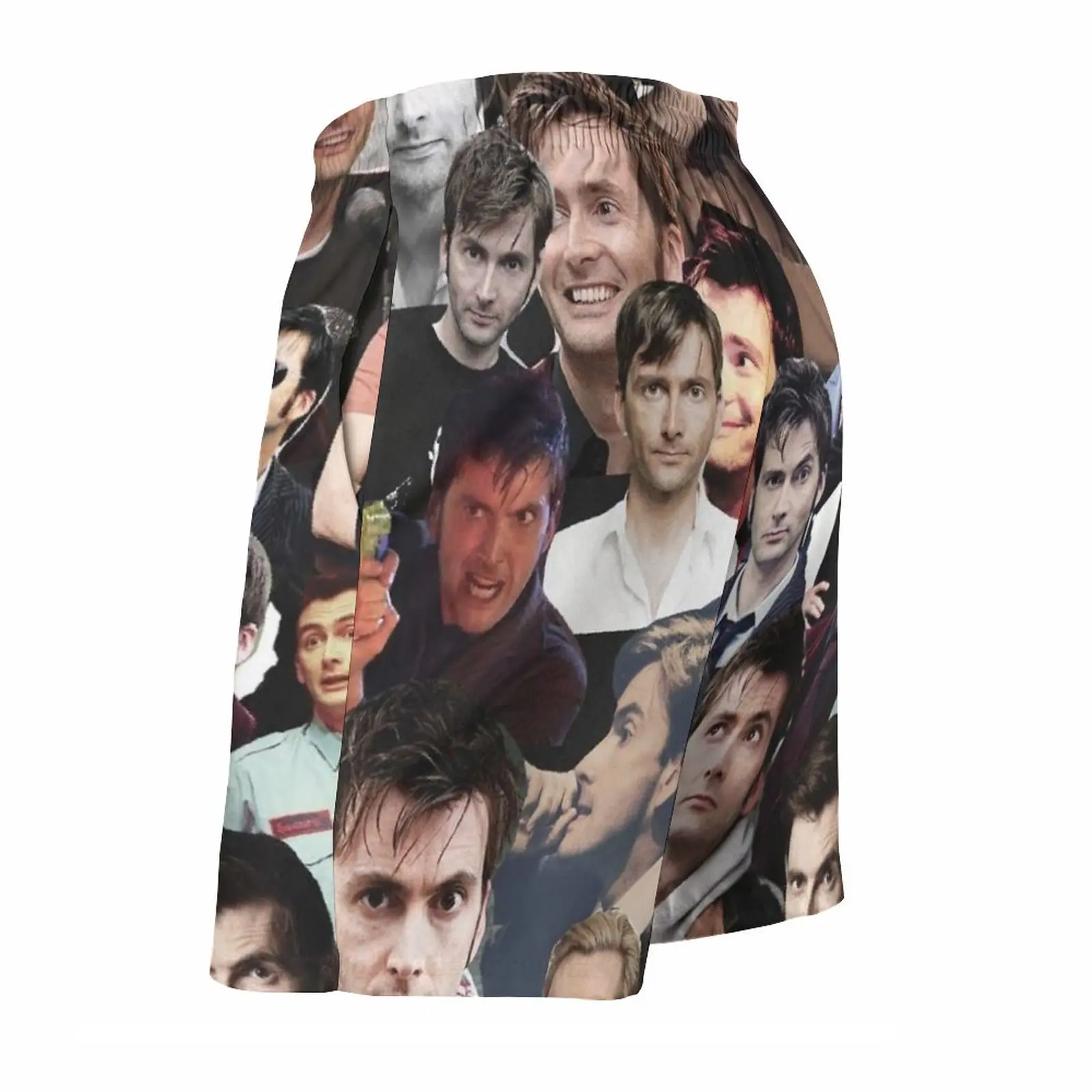 David Tennant Collage Men\'S Sports Short Beach Shorts Surfing Swimming Boxer Trunks Bathing David Tennant Collage Who Actor Bbc