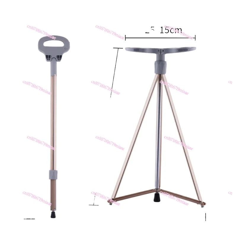 

2024 New Multifunction Trekking Poles Outdoor Folding Cane Vibration Massage Mobile Power Crutch