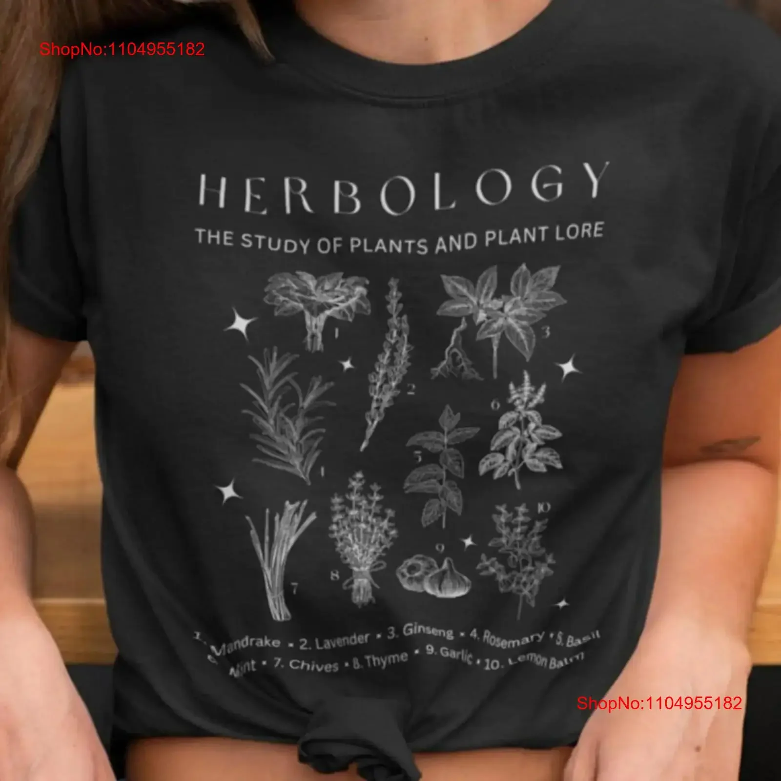 

Футболка Herbology Dark Cottagecore Goblincore с принтом Witchcore Одежда Witchy Goblin Core Herbalist Эстетический винтажный стираный