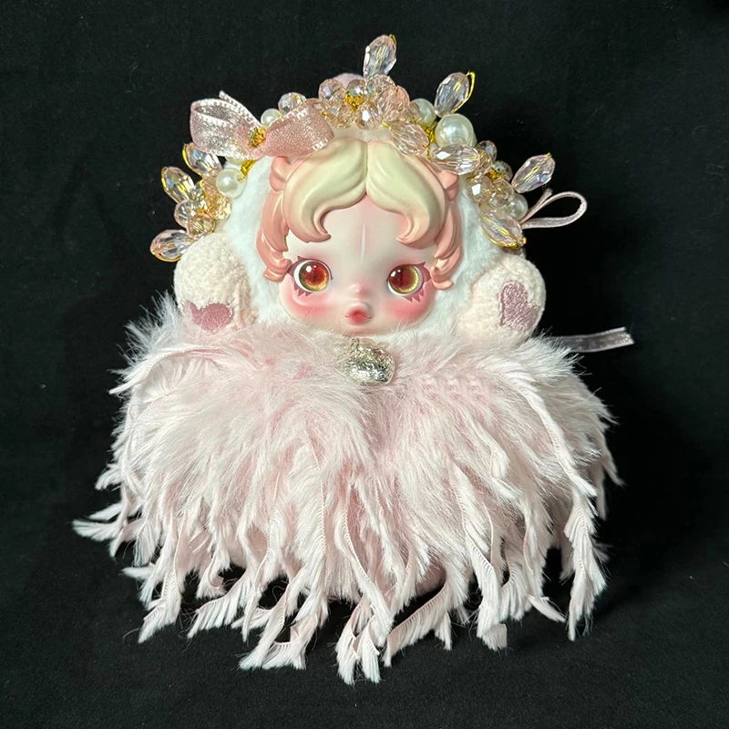 

SKULLPANDA Театральная серия без рукавов GHOSTIE Эксклюзивная юбка с кисточками и перьями Фея Аксессуары для волос темнотаТемная кукла ткань