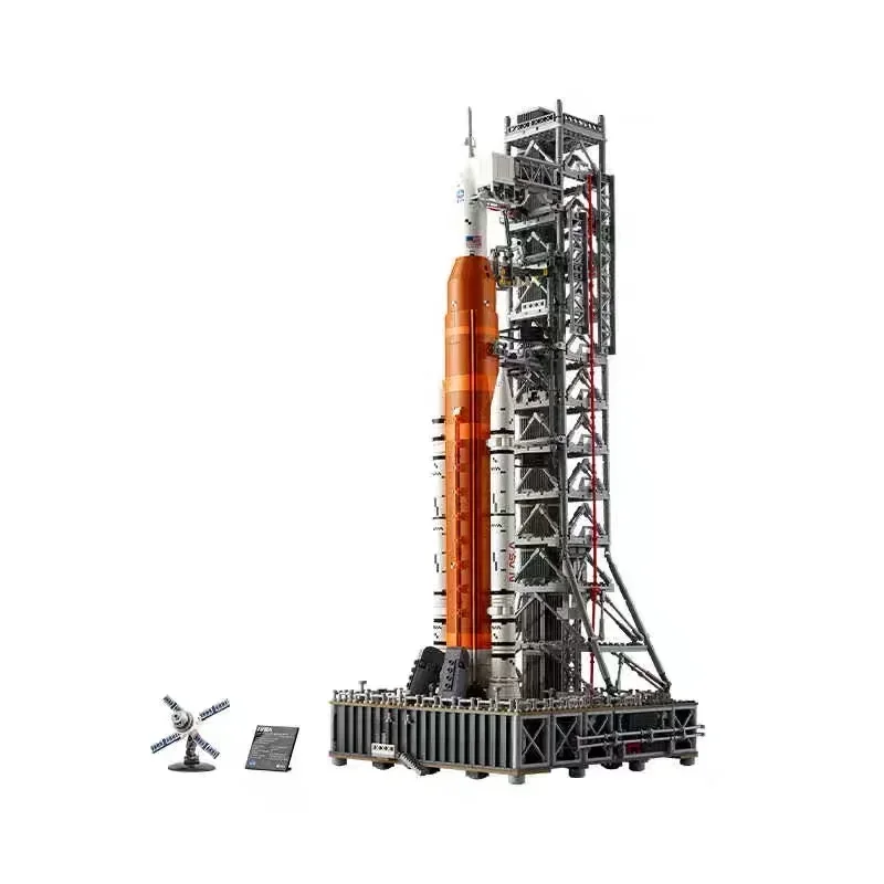 In magazzino 2024 nuovo sistema di lancio spaziale Artemis Rocket Building Blocks compatibile 10341 mattoni aerospaziali bambini adulti giocattoli