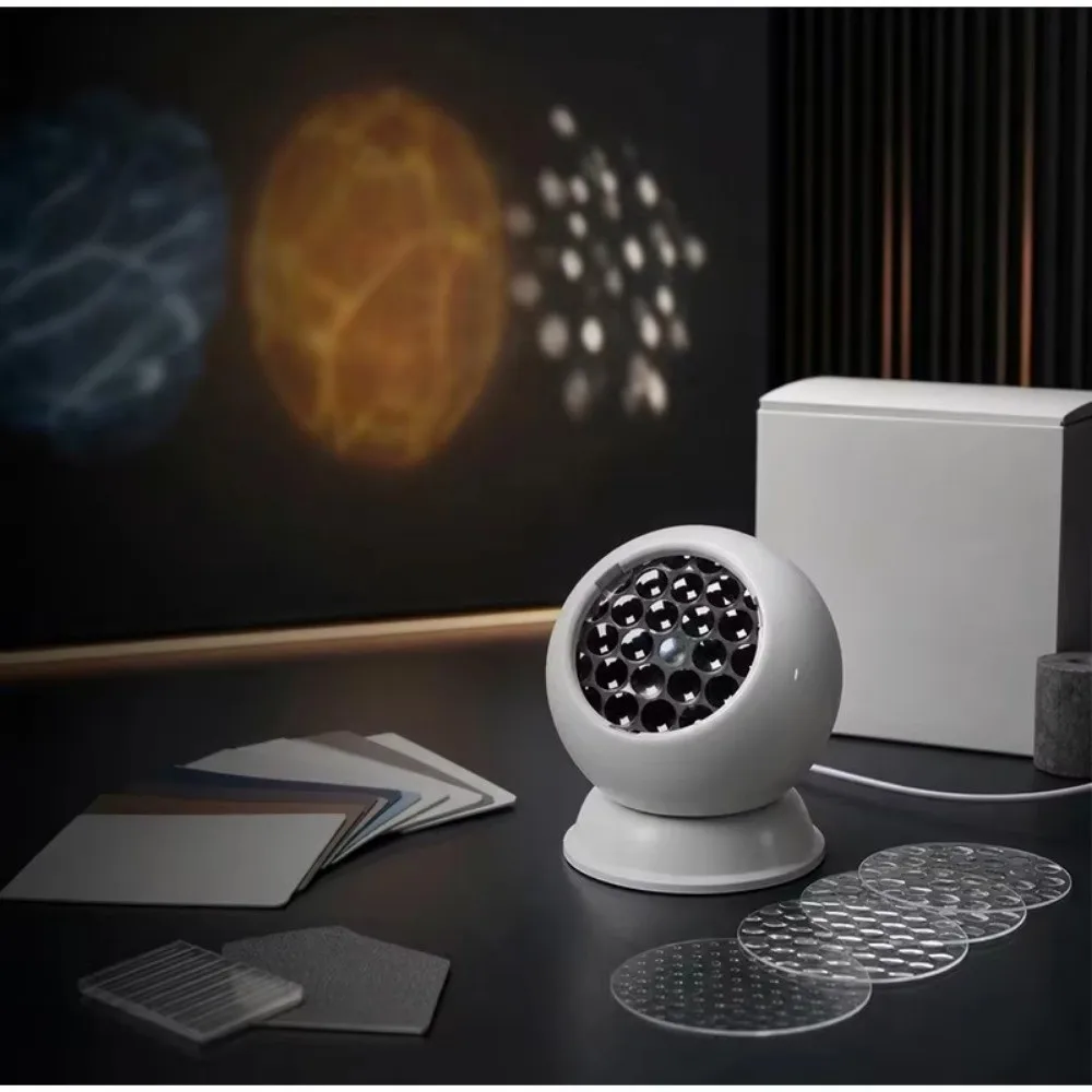 Rotating Dynamic Projector Light Dynamic Snowflakes Christmas Projector Light Multi-Angle USB Powered