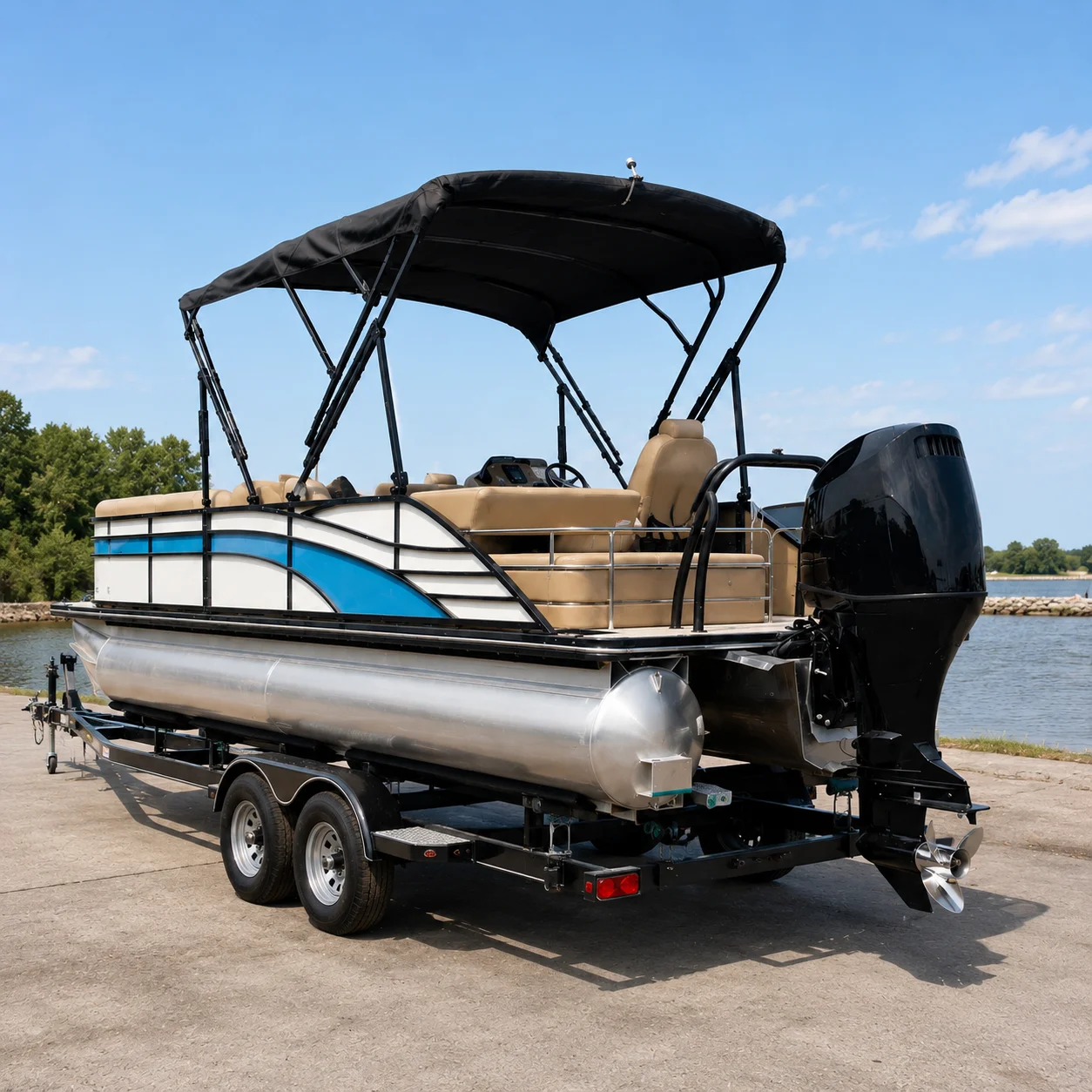 Kinocean Custom Luxuriant Large 19-25ft 10-15 Person Party Aluminum Pontoon Boat Yacht Boat with Console&Motor for Sale