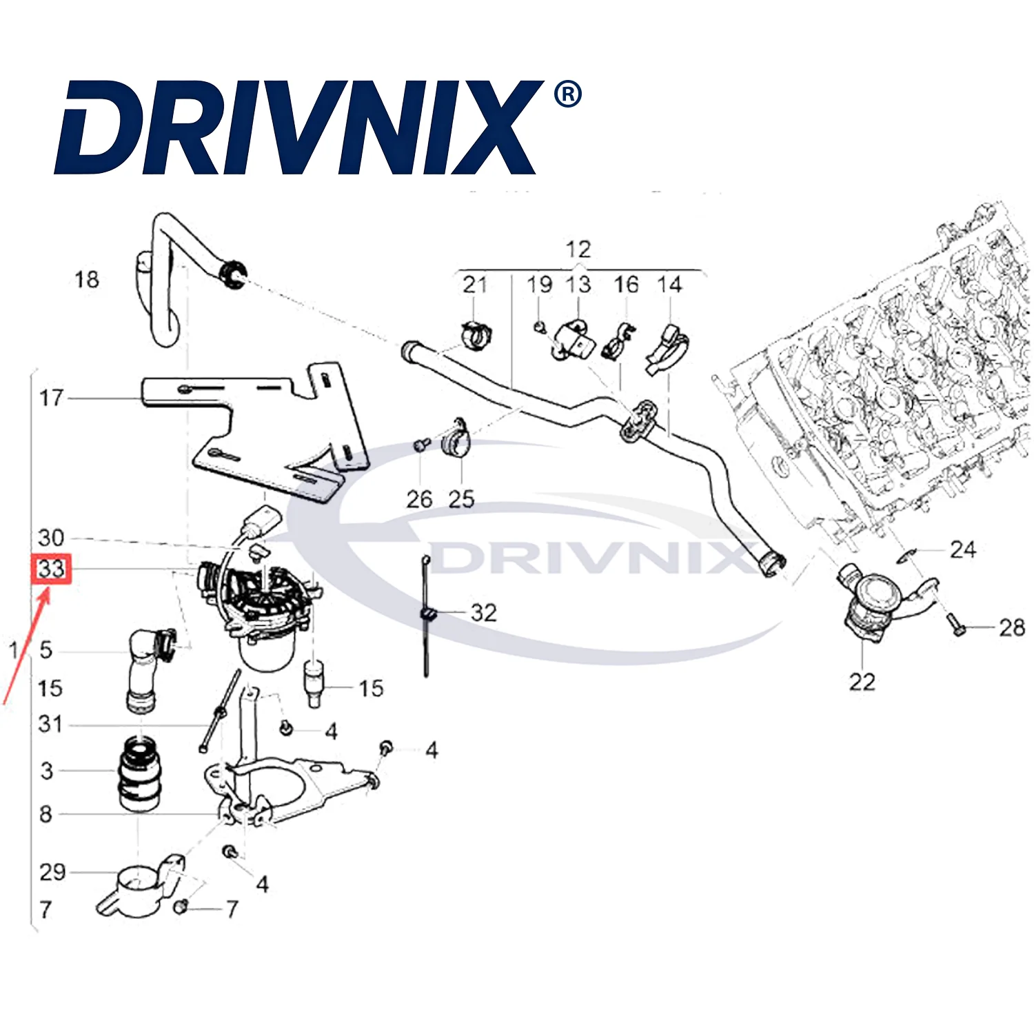 07K959253A Secondary Air Injection Pump 95860510400 For Bentley Continental GT 2003-2018 Flying Spur 2006-2012 Porsche Cayenne
