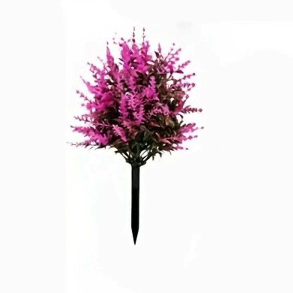 UV Stabilized Lavender Stems with Precision Ground Stake for Consistent Height and Natural Cluster Presentation