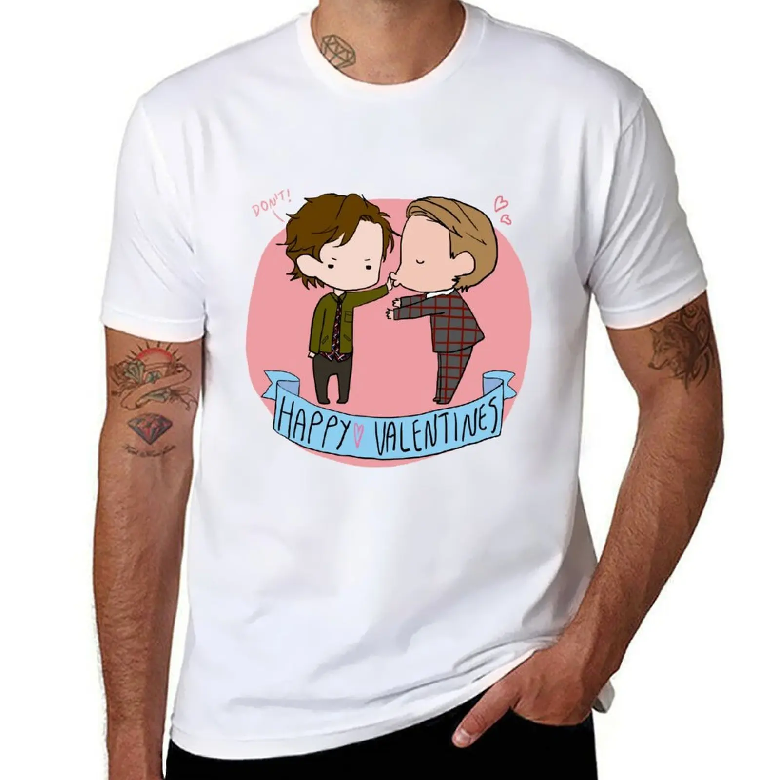 

Happy Hannigram Valentines! T-Shirt cotton t shirt man t shirts for man pack white man t shirts graphic T-Shirt
