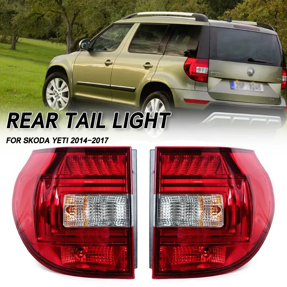 

Для Skoda Yeti 2014 2015 2016 2017, автомобильный задний фонарь, задний бампер, стоп-сигнал, указатель поворота, предупреждение