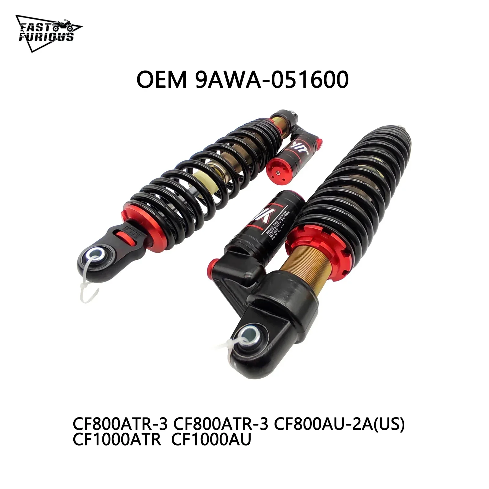 50CM Length 2pcs front shock absorber suit for CFX10/CF850ATV/ CFORCE 850 XC 9AWA-051600 QUAD GO KART