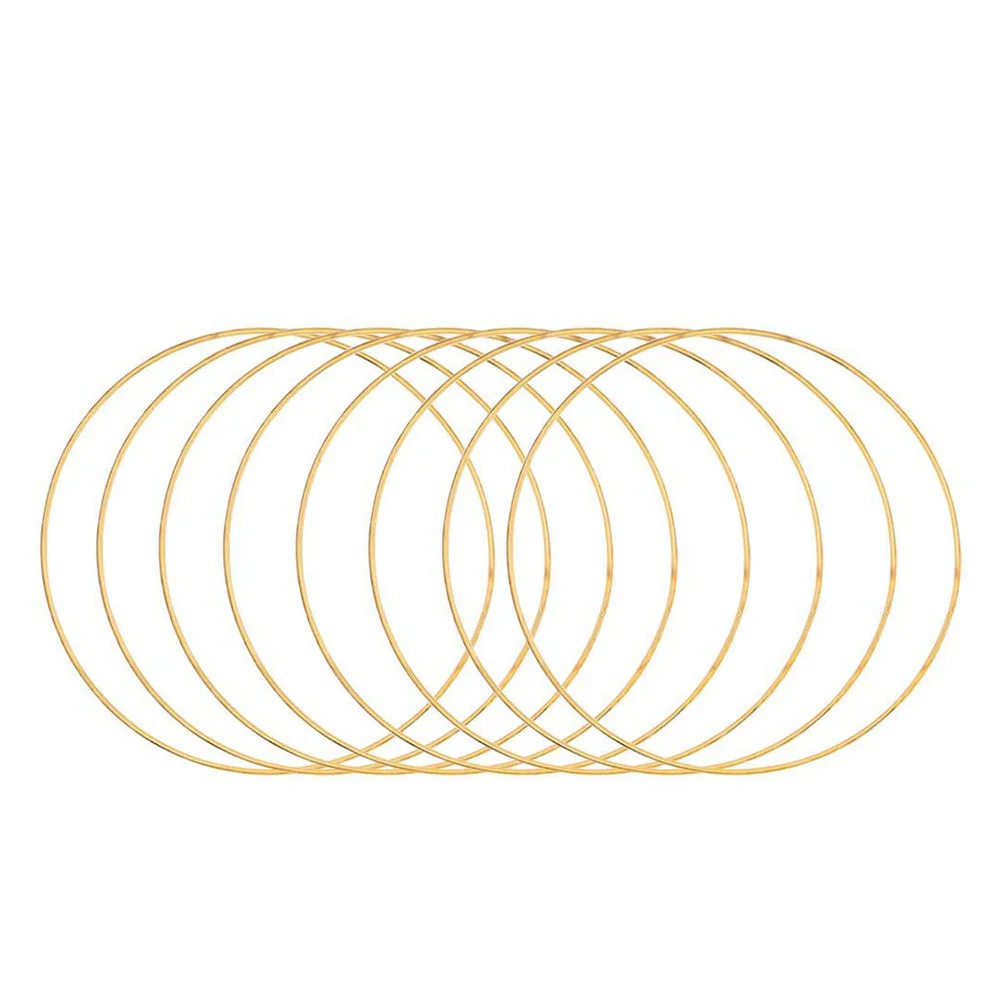 10 Pcs Dream Catcher Hoop Rings Metal Dreamcatcher The Circle Craft Hoops DIY Round