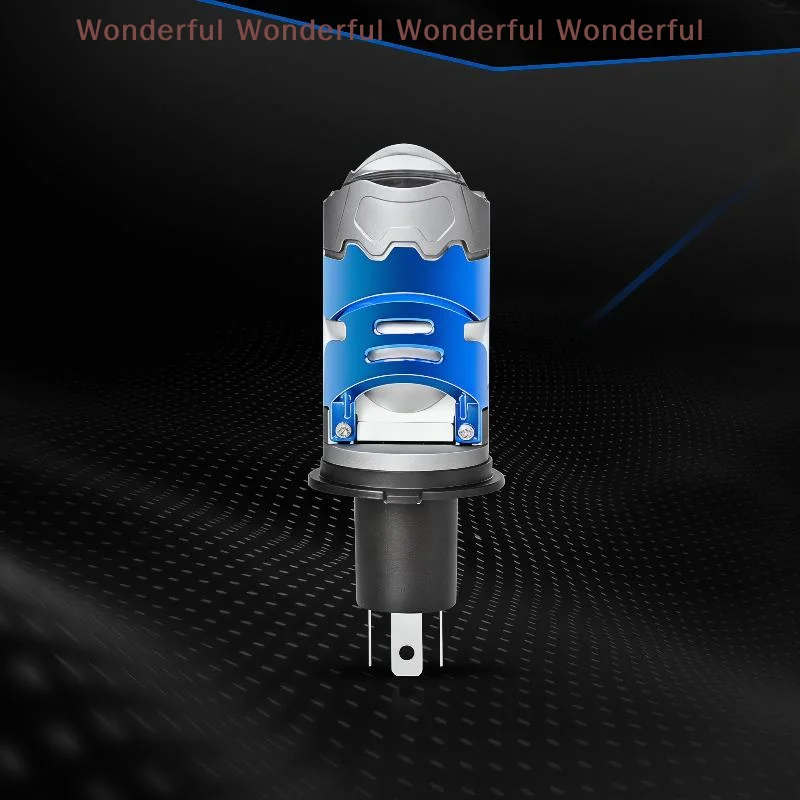 

110W H4 LED Mini Projector Lens High Low Beam Headlight 6000K Turbo Fan 12V Upgrade for Car Lighting