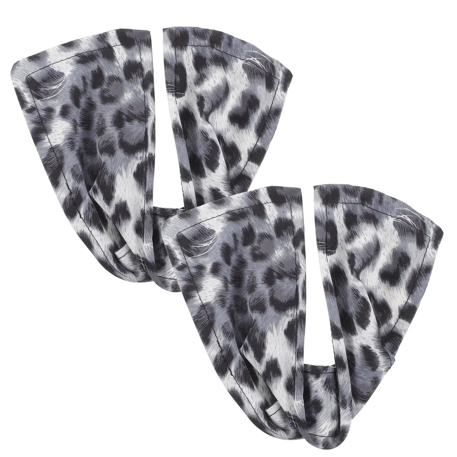 

2 шт. Элегантные резинки для волос с леопардовым принтом, аксессуары для создания ленивых локонов, инструмент для укладки пучков для женщин, для повседневного использования, вечеринок, йоги, бега