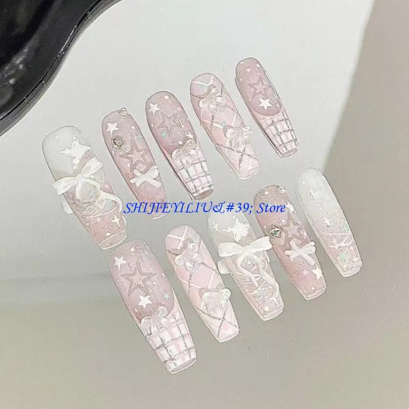 

E21F Маленькие художественные аксессуары Формы для дизайна ногтей с бантом Формы для дизайна ногтей Формы для украшения ногтей