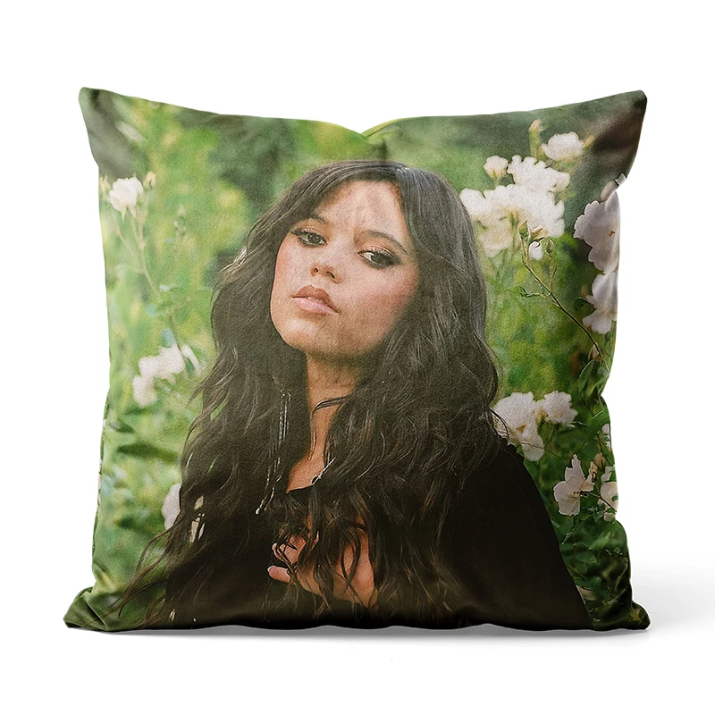 Gaslight Gatekeep Girlboss Jenna Ortega Throw Pillow Covers Cushion Cases Pillowcases for Sofa 45cm x 45cm