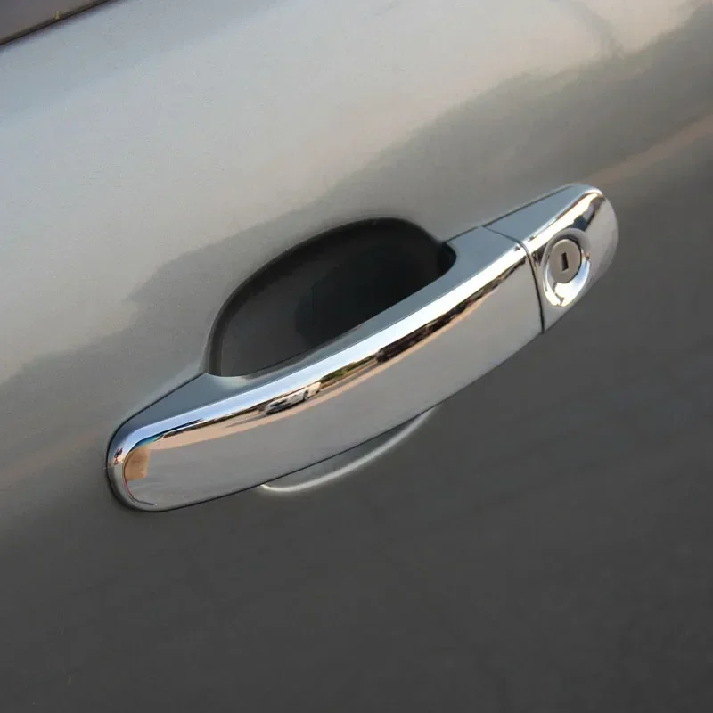 For Ford Focus 2012 2013 2014 2015 Glossy Black Chrome Car Door Handle Cover Bowl Trim Overlays Styling Accessories