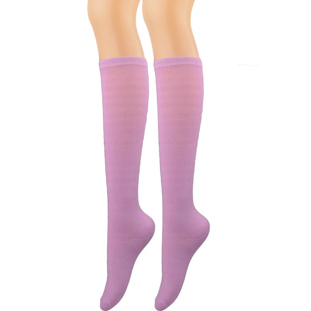 أداء الرقص، نمط منتظم، نمط عالمي، أنبوب متوسط، لون سادة، طول الركبة، جوارب نسائية