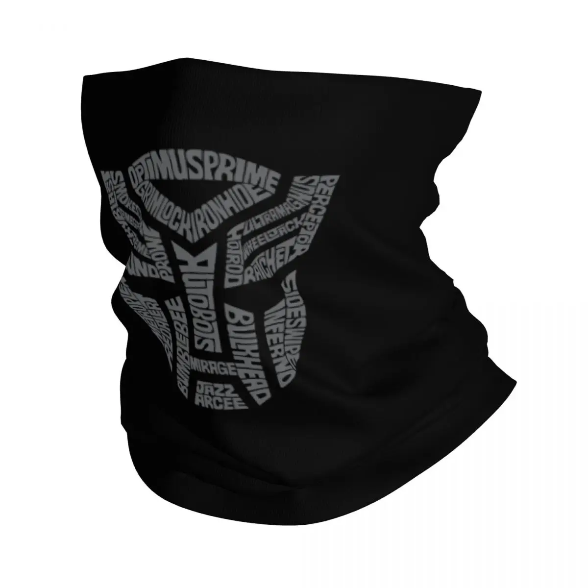 Custom Cartoon Autobot Transformers Car Neck Gaiter Men Women UV Protection Winter Bandana Scarf for Hiking