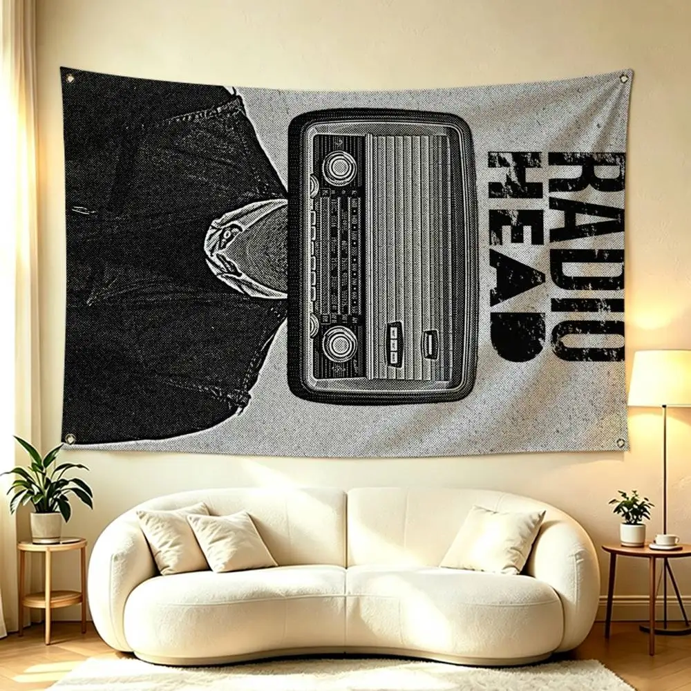 Cool R-Radiohead band  Flag Suitable For Party Club Outdoor Interior Wall Decoration Banner Fans Gift