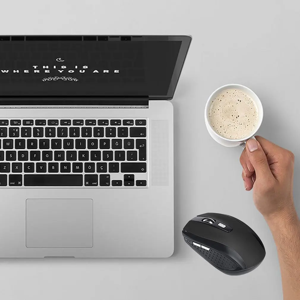 Mouse Raton Gaming 2.4GHz Mouse Nirkabel Penerima USB Pro Gamer untuk PC Laptop Desktop Mouse Komputer Mouse untuk Komputer Laptop