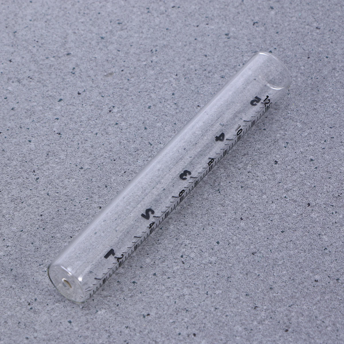 

12Cm Glass Rain Gauge Test Tube with Dual Scale Flat Bottom for Outdoor Weather Measurement Rainfall Monitor for Farming