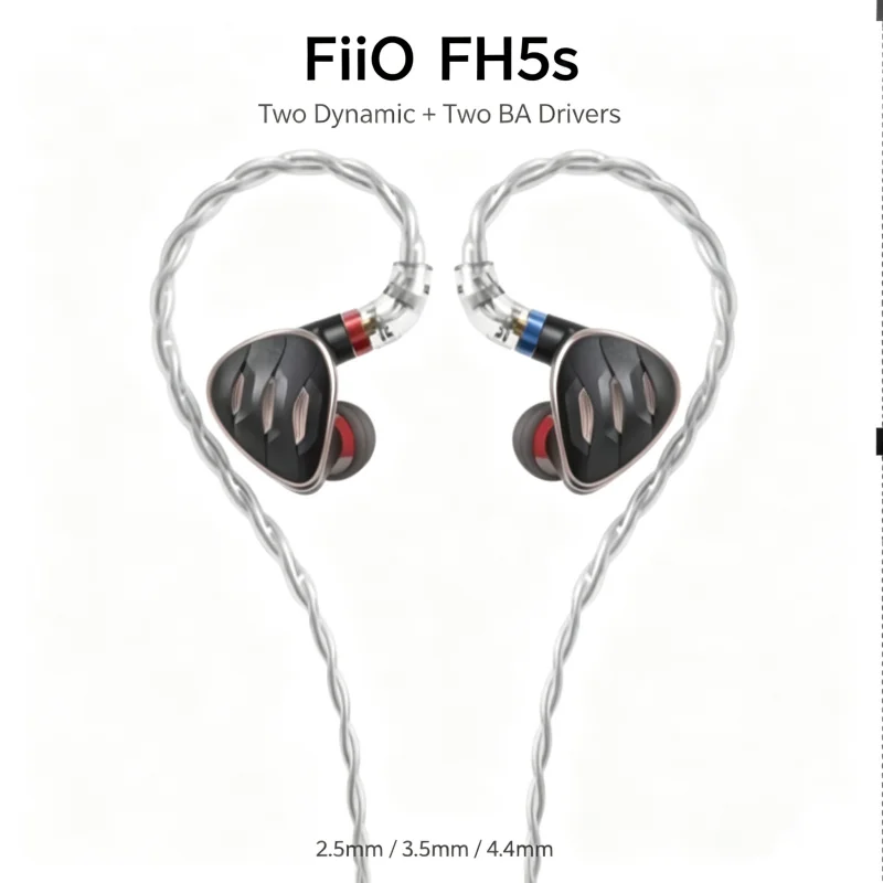FiiO FH5s Two Loop Two Iron HiFi Monitor High Resolution Fever In