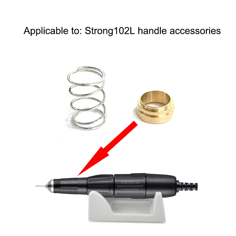 Boorpen 35K Strong102L handvatonderdelen voor elektrische manicuremachine Nagels Boorhandvat Nagelgereedschap Accessoires