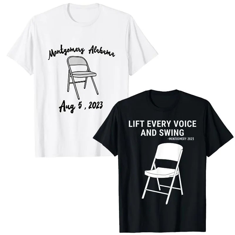 Montgomery Alabama Boat Fight Riverboat Brawl Folding Chair T-Shirt Lift Every Voice and Swing Trending Montgomery Chair Tee Top