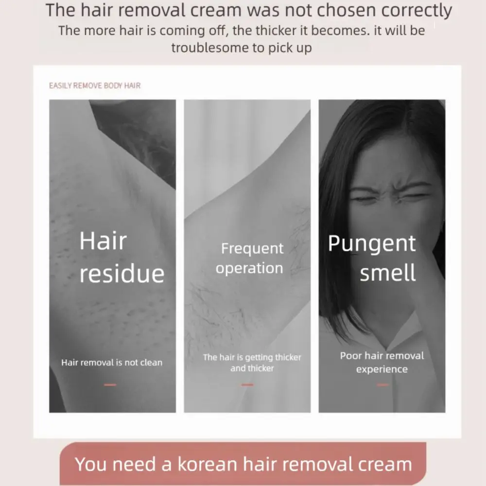 

2025 Temperate Hair Removal Cream Comfortable Faint Scent Epilator Cream Soft Body Care Cream