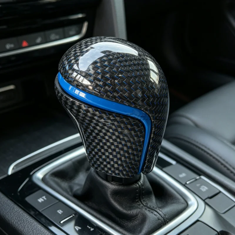 

Carbon Fiber Gear Shift Knob Shifter for Toyota Camry XV70 Avalon Corolla SE XSE XLE Yaris altis 2018-2023 interior trim