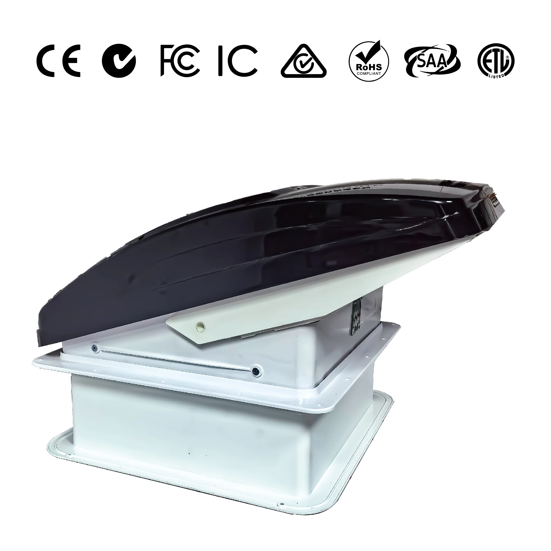 Rv Ceiling Roof Vent Fans Caravan 320*320mm Fan 360*360mm RV Vent Fan With Led Light for Camper Motorhome